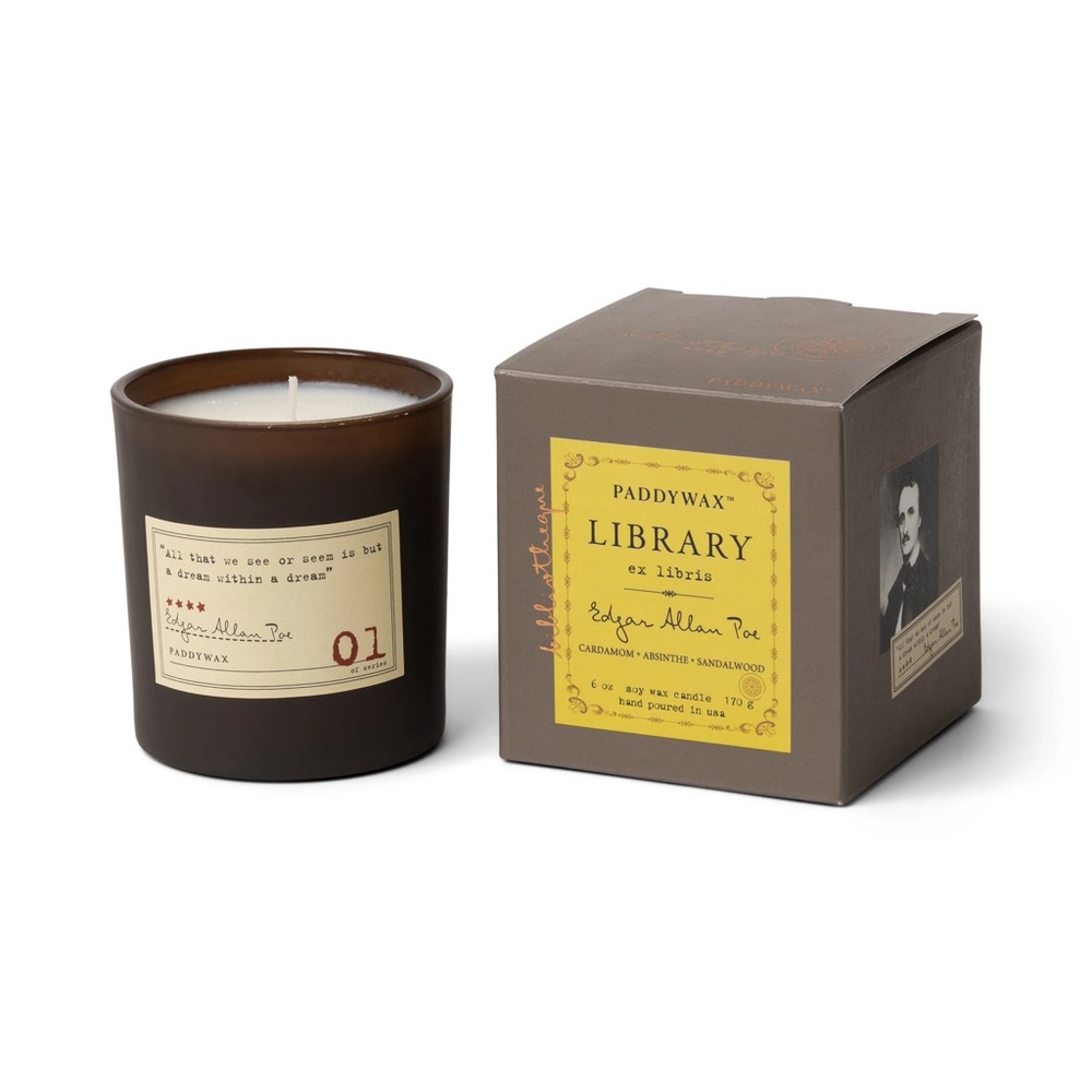 Paddywax Edgar Allan Poe Candle Library Collection 6oz